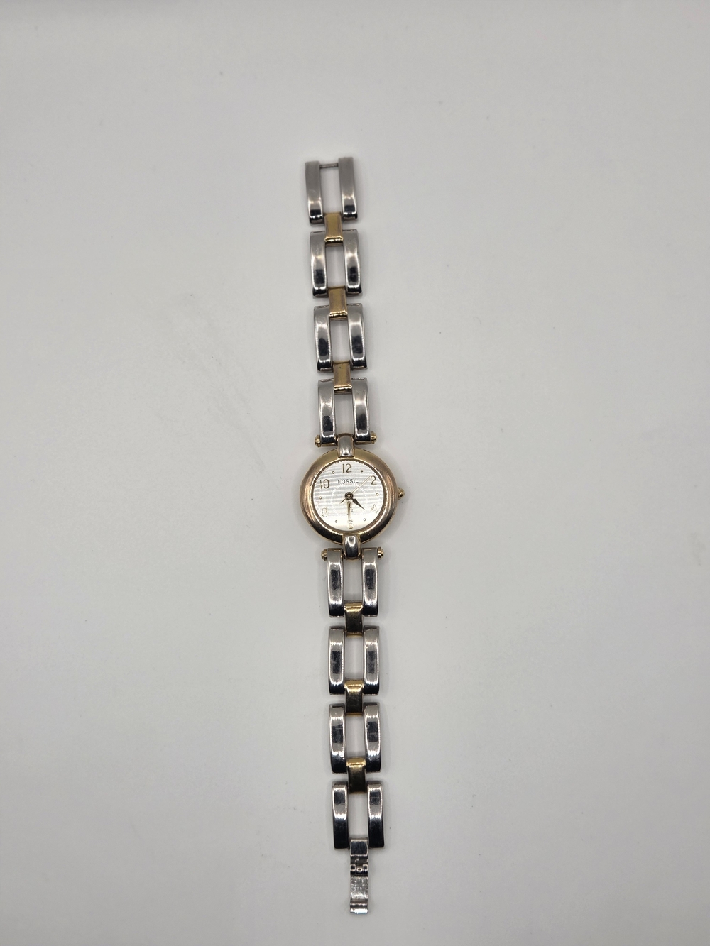Fossil ES-8876 F2 Women’s Two-Tone Silver Gold Bracelet Watch